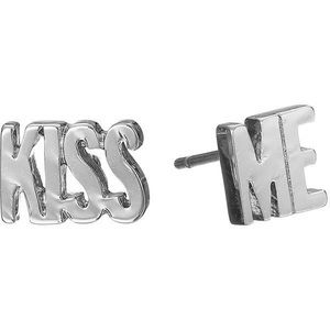 NEW Kiss Me Kate Spade New York Asymmetrical Wedding Bridal Earrings Silver